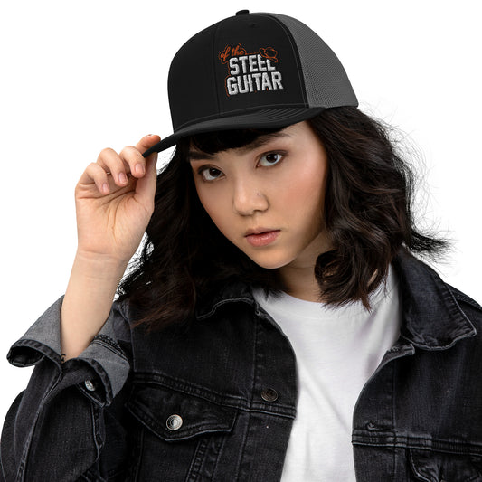 Of The Steel Guitar Trucker Cap (Side View)