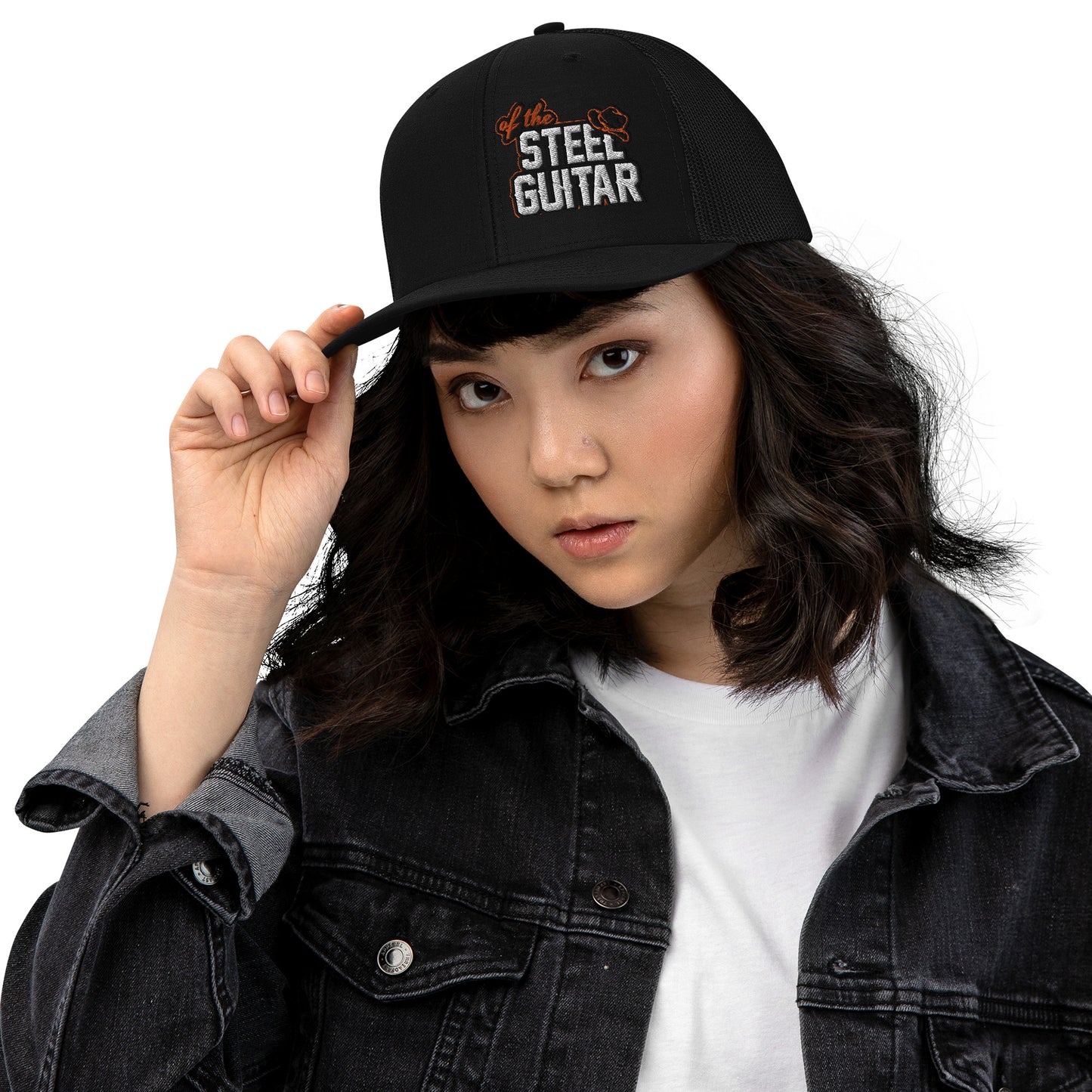 Of The Steel Guitar Trucker Cap (Side View)