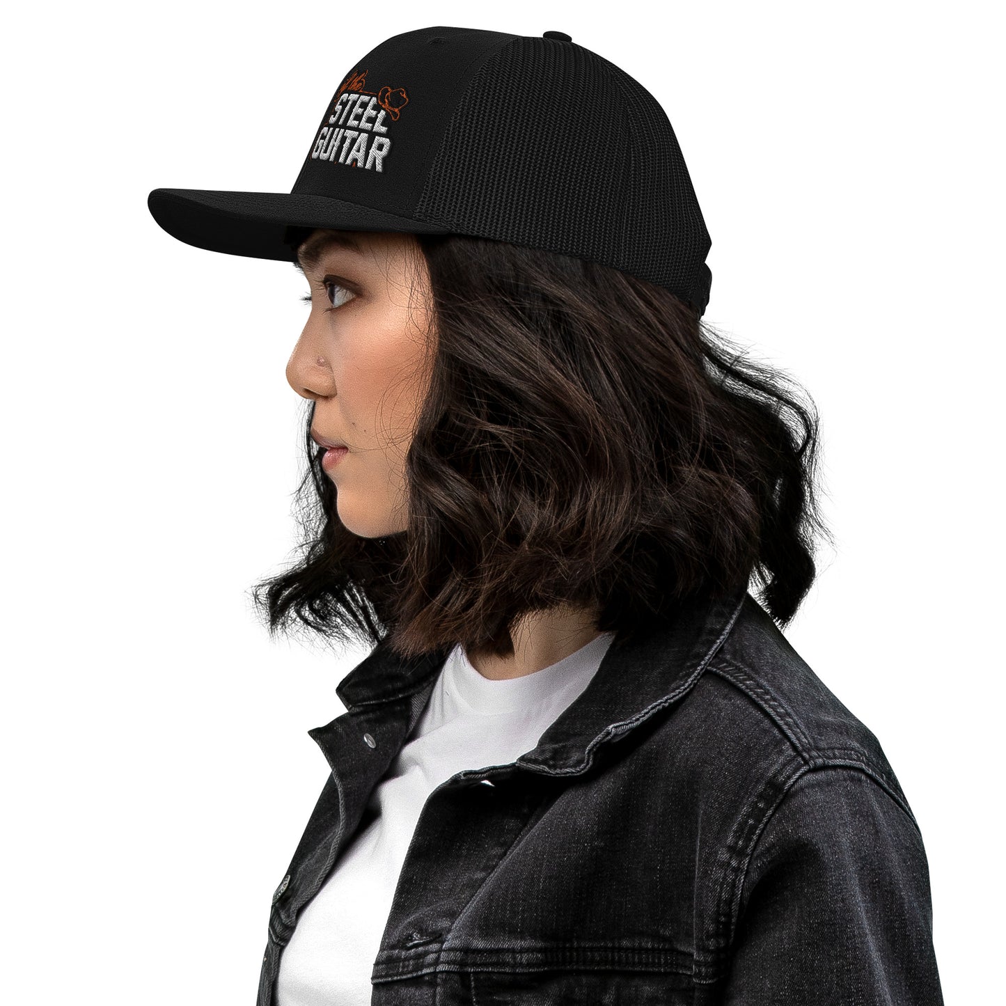 Of The Steel Guitar Trucker Cap (Side View)