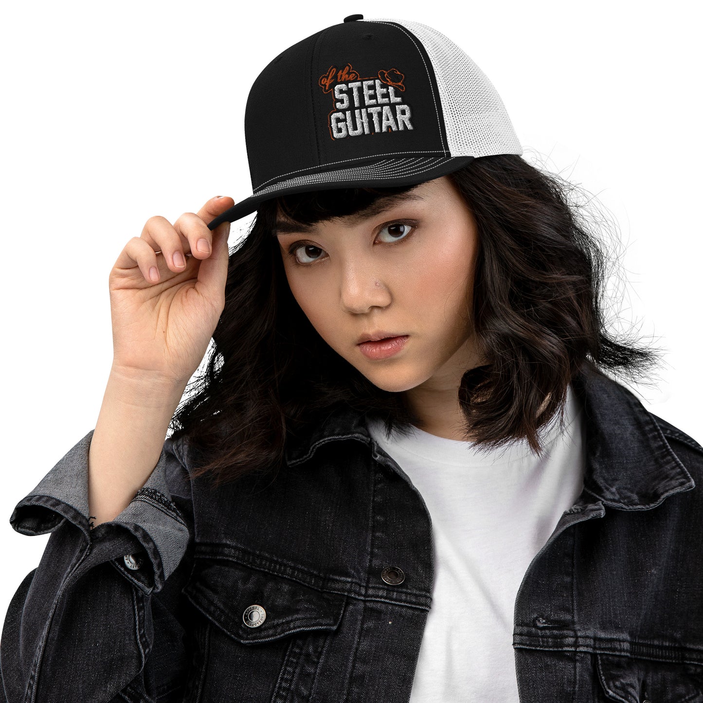 Of The Steel Guitar Trucker Cap (Side View)