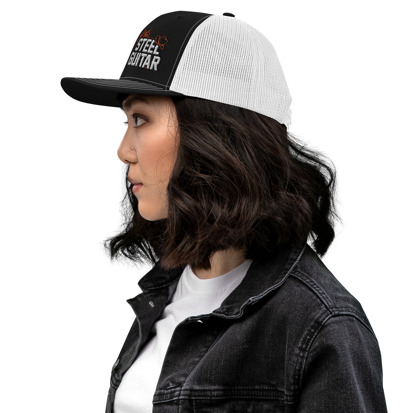 Of The Steel Guitar Trucker Cap (Side View)