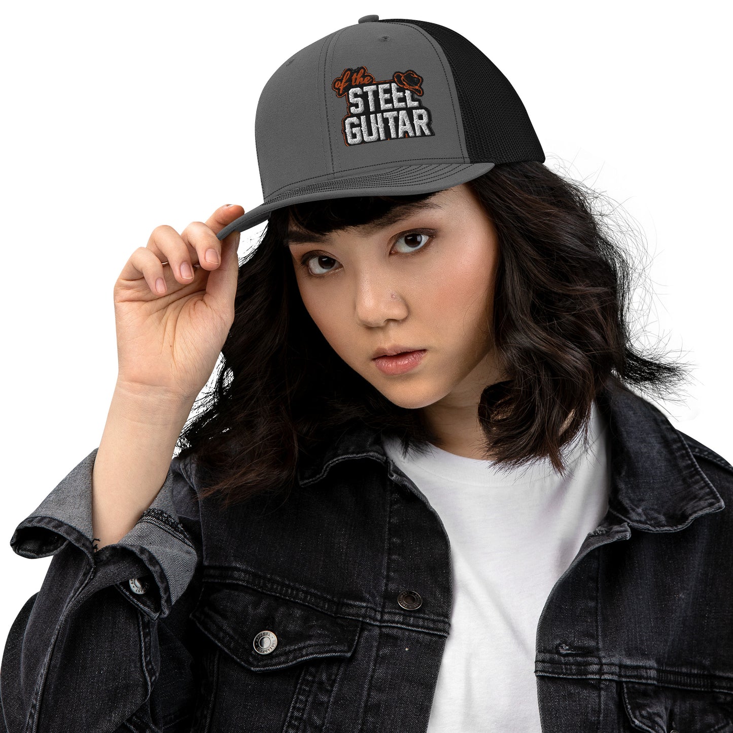 Of The Steel Guitar Trucker Cap (Side View)