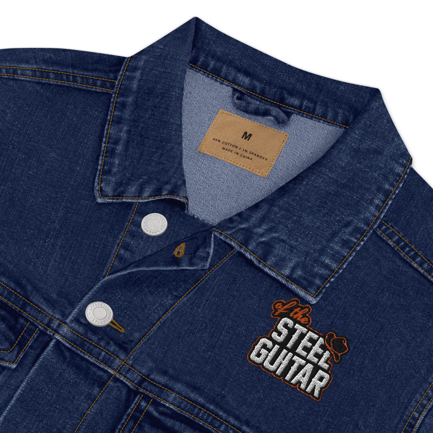 The Ultimate Supporter Denim Jacket Of The Steel Guitar Podcast
